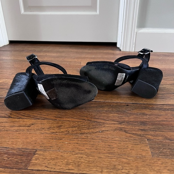 Schutz Black Calf Hair Heels - Picture 7 of 8